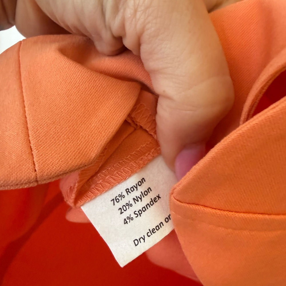 Sara Campbell Orange Signature Stretch Scallop Dress - Picture 6 of 6